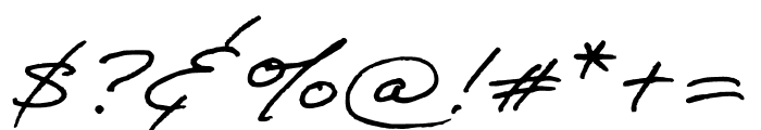 Adobe Handwriting Tiffany Font OTHER CHARS