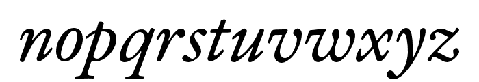 Adobe Kis Italic Font LOWERCASE