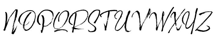 Adore You Slanted Font UPPERCASE