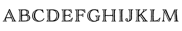 Adorn Engraved Expanded Regular Font UPPERCASE