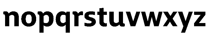 Adorn Sans Bold Font LOWERCASE