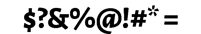 Adorn Sans Extra Bold Font OTHER CHARS
