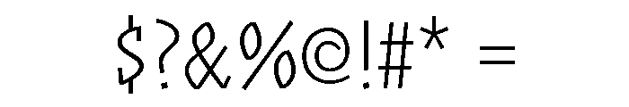 Adorn Sans Extra Light Font OTHER CHARS