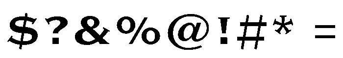 Adorn Serif Medium Font OTHER CHARS