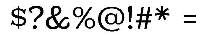 Adorn Serif Semibold Font OTHER CHARS