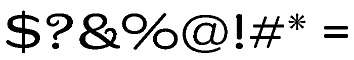 Adorn Slab Serif Light Font OTHER CHARS