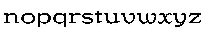 Adorn Slab Serif Light Font LOWERCASE