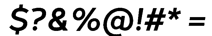 Adorn Slab Serif Medium Italic Font OTHER CHARS