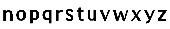 Ads Aozora Regular Font LOWERCASE