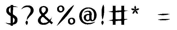Ads Furyu Regular Font OTHER CHARS