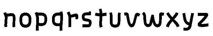 Ads Gatten Regular Font LOWERCASE