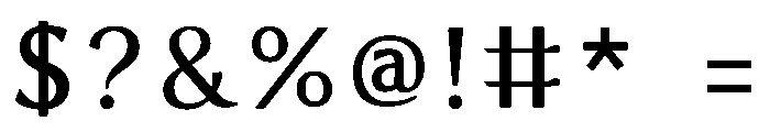 Ads Namikaze Regular Font OTHER CHARS