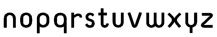 Ads Route7 Regular Font LOWERCASE