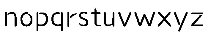 Ads Shingakuen Regular Font LOWERCASE