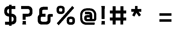 Ads Type7 Regular Font OTHER CHARS