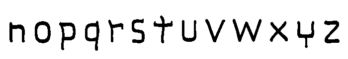 Ads Ungrou Regular Font LOWERCASE