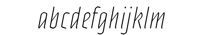 Adso UltraLight Italic Font LOWERCASE