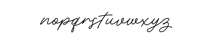 Adventures Unlimited Script Regular Font LOWERCASE