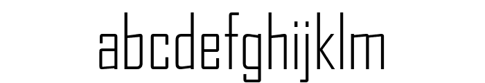 AgencyFB LightCompressed Font LOWERCASE