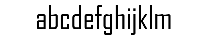 AgencyFB RegularCompressed Font LOWERCASE