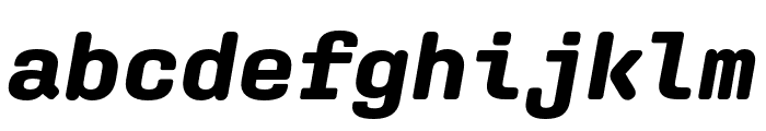 Aglet Mono Bold Italic Font LOWERCASE