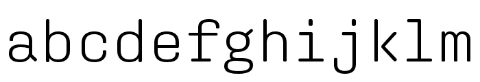 Aglet Mono Light Font LOWERCASE