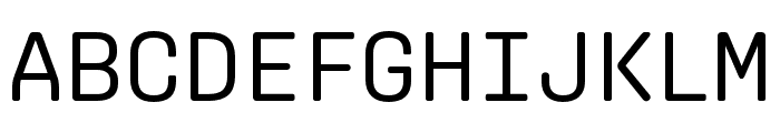Aglet Mono Regular Font UPPERCASE