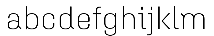 Aglet Sans Extra Light Font LOWERCASE