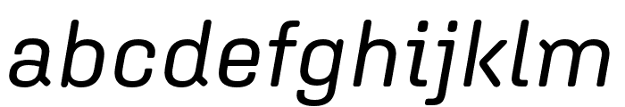 Aglet Sans Italic Font LOWERCASE