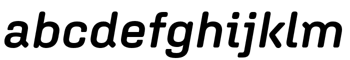 Aglet Sans Semibold Italic Font LOWERCASE