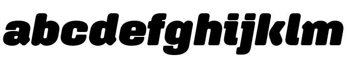 Aglet Sans Ultra Italic Font LOWERCASE