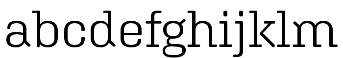 Aglet Slab Light Font LOWERCASE