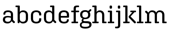 Aglet Slab Regular Font LOWERCASE