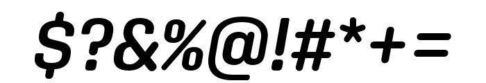 Aglet Slab Semibold Italic Font OTHER CHARS