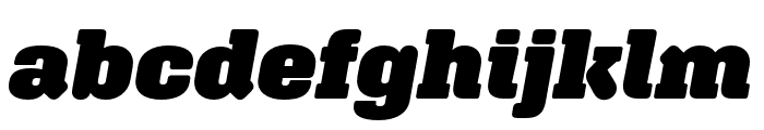 Aglet Slab Ultra Italic Font LOWERCASE