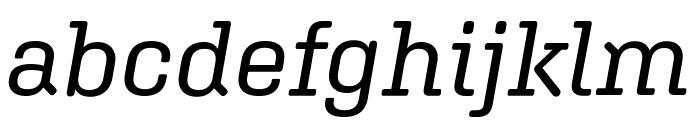 Aglet Slab VF Italic Font LOWERCASE