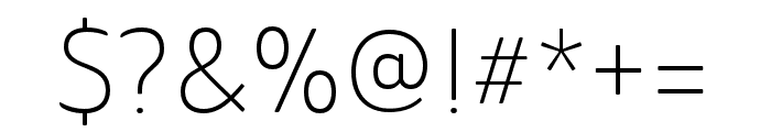 Ainslie Sans Cond Light Font OTHER CHARS