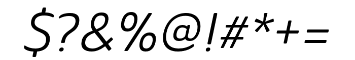 Ainslie Sans Cond Regular Ital Font OTHER CHARS