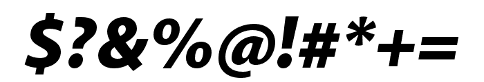 Akagi Pro Black Italic Font OTHER CHARS