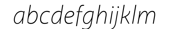 Akagi Pro ExtraLight Italic Font LOWERCASE