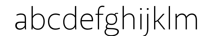 Akagi Pro ExtraLight Font LOWERCASE