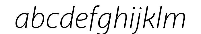 Akagi Pro Light Italic Font LOWERCASE