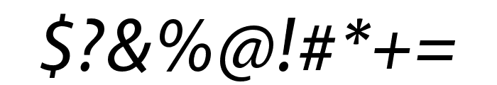 Akagi Pro Medium Italic Font OTHER CHARS