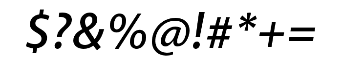 Akagi Pro SemiBold Italic Font OTHER CHARS