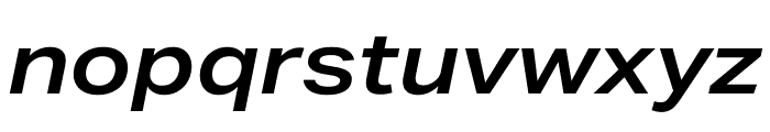 Aktiv Grotesk Ex SemiBold Italic Font LOWERCASE