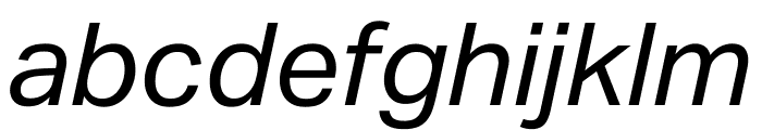 Aktiv Grotesk Geor Italic Font LOWERCASE