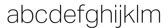 Aktiv Grotesk Geor Thin Font LOWERCASE