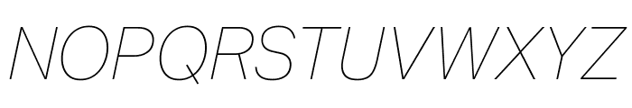 Aktiv Grotesk Mlym Hair Italic Font UPPERCASE