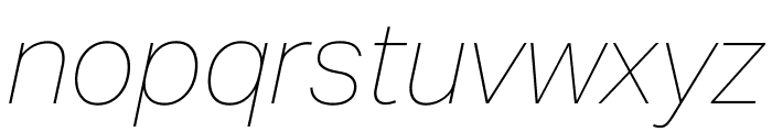 Aktiv Grotesk Mlym Hair Italic Font LOWERCASE