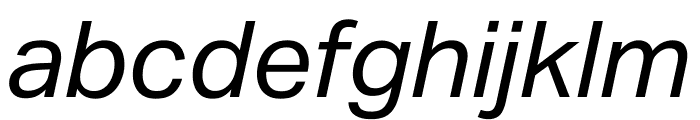 Aktiv Grotesk Mlym Italic Font LOWERCASE